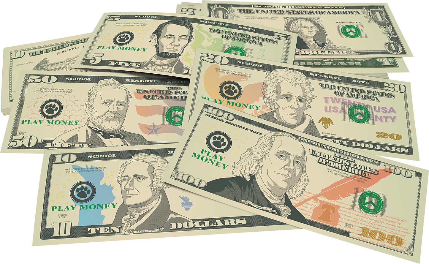 Play Money: Assorted Bills