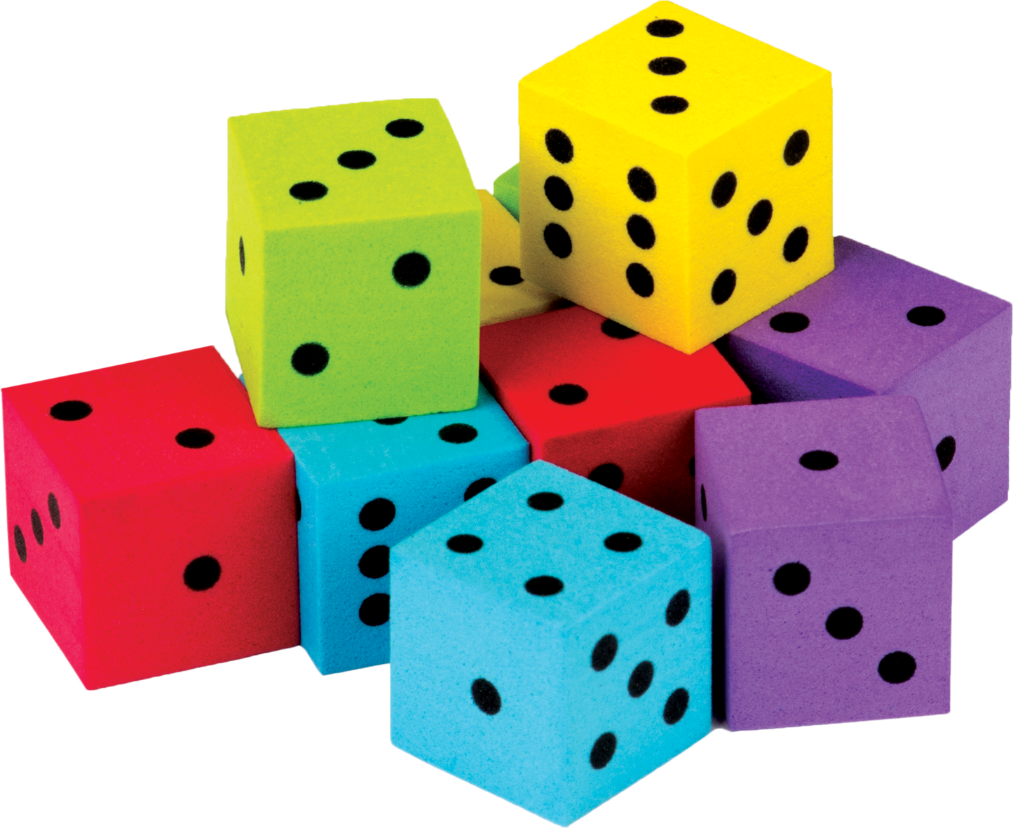Foam Colorful Dice