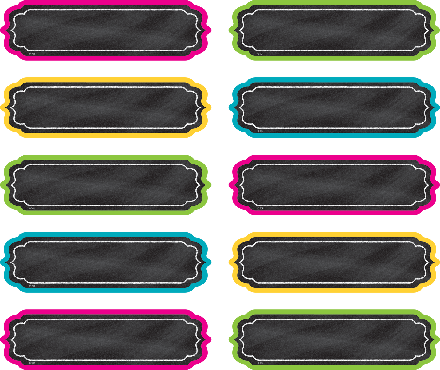 Chalkboard Brights Labels