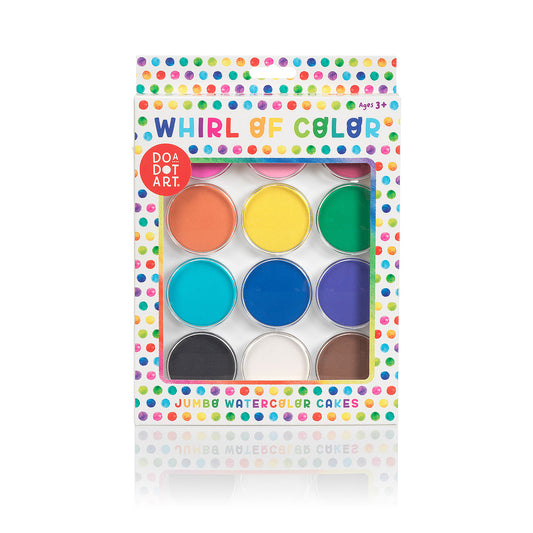 Whirl of Color Jumbo Watercolor Cakes
