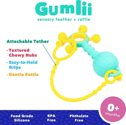 Gumli - Sensory Teether & Rattle