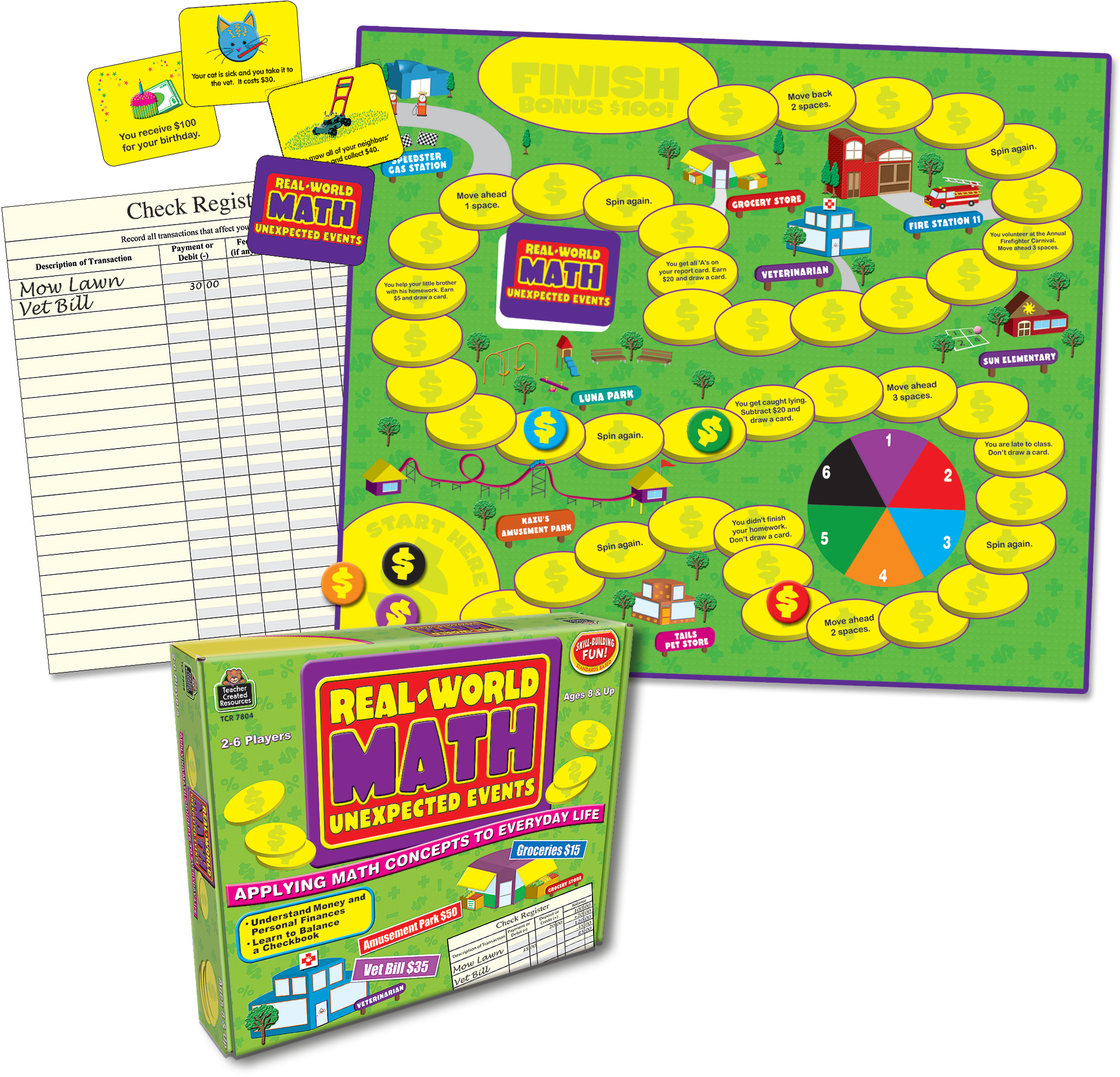 Real World Math Game – School Crossing & Toy Station