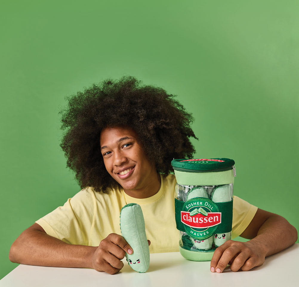 Claussen Kosher Dill Pickles Packaging Plush
