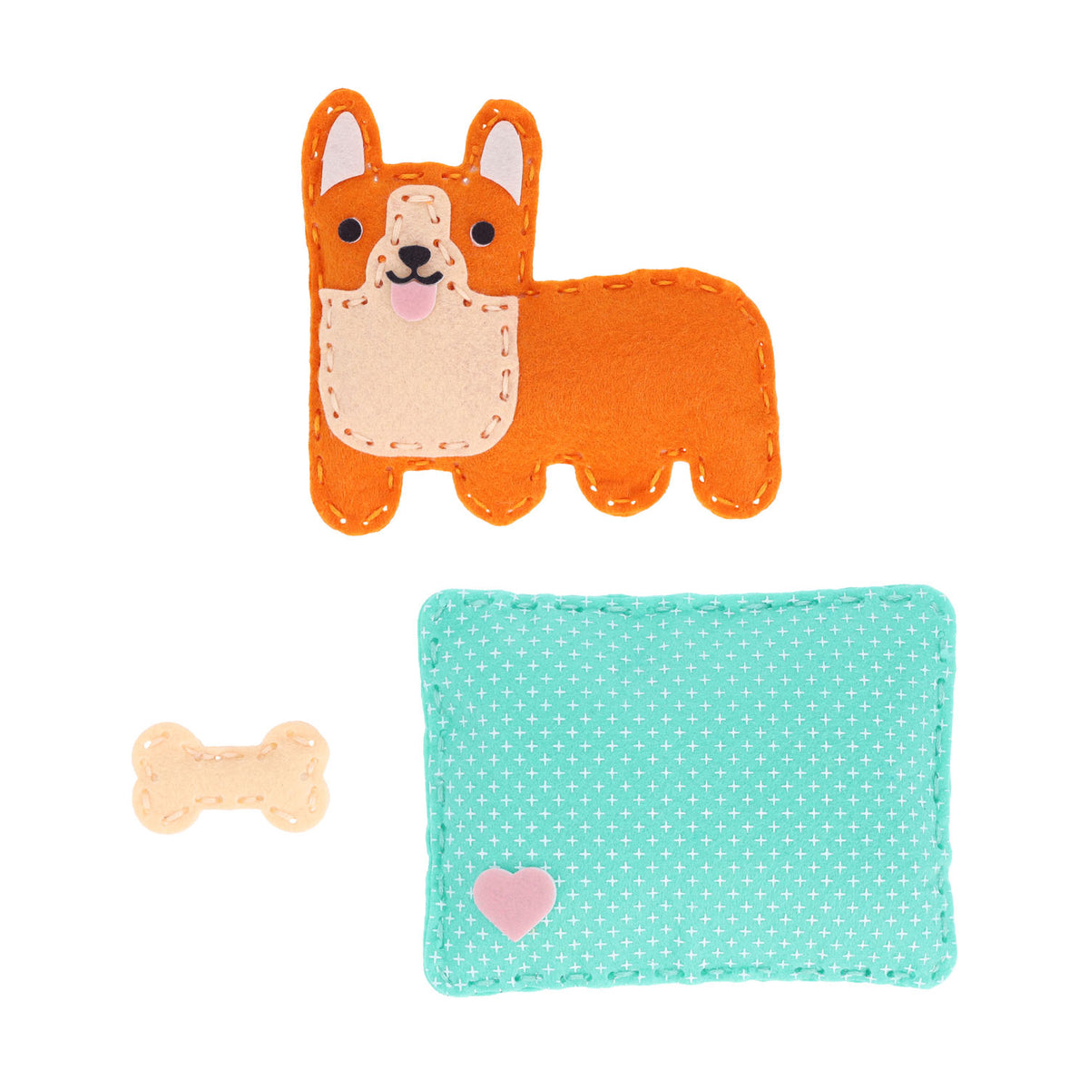 Petit Collage Mini Craft Kit: Pocket Corgi