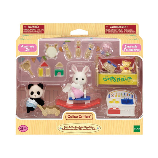 Calico Critters Baby's Toy Box - Snow Rabbit & Panda Babies