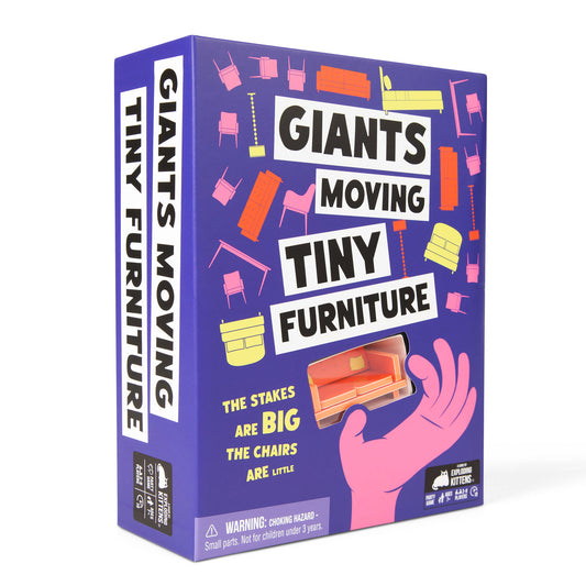 Giants Moving Tiny Furniture Party Game