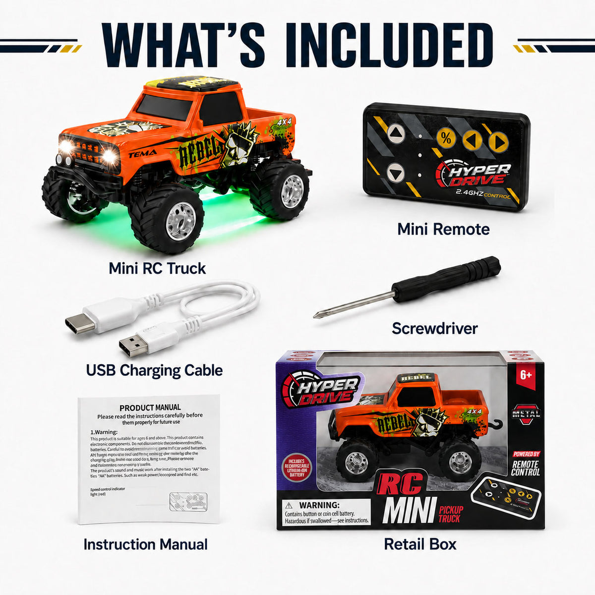Hyper Drive Mini RC Retro Truck