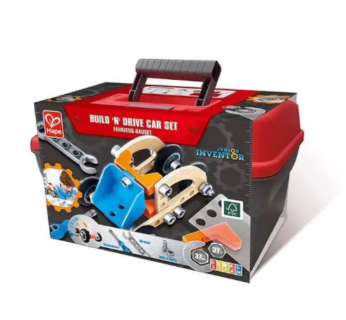 Hape Build 'n' Drive Car Set