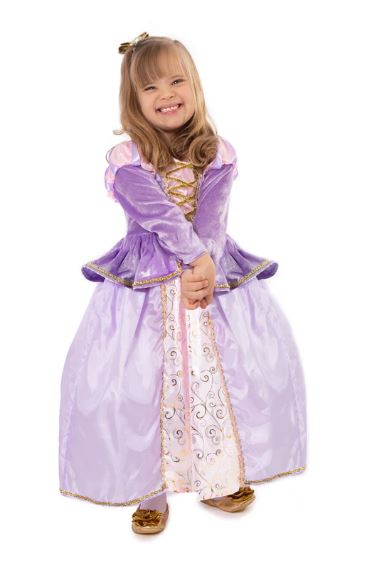 Little Adventures - Classic Rapunzel Princess Dress. Purple Costume for girls.