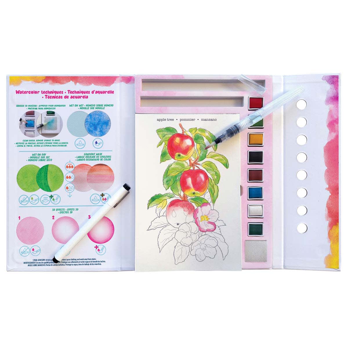 Watercolor Journal Flora from Bright Stripes
