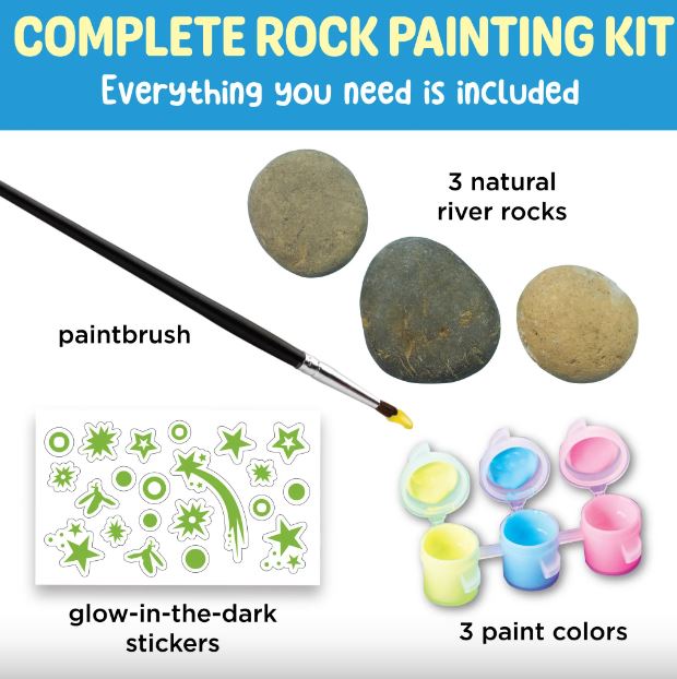 Glow in the Dark Rocks Painting Kit