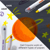 Silky Gel Crayons - 12 Colors