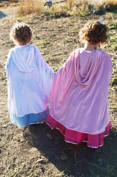 Little Adventures - Pink Cloak. Costume for girls, cape.
