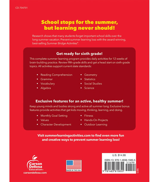 Summer Bridge Activities Book - Bridging grades 5–6