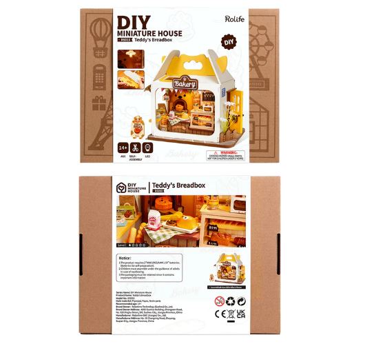 RobotimeTeddy's Breadbox Rolife Food Box Shop DIY Miniature House Kit