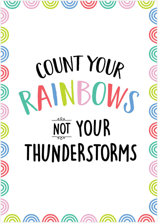 Poster COUNT YOUR RAINBOWS… (RAINBOW DOODLES) INSPIRE U