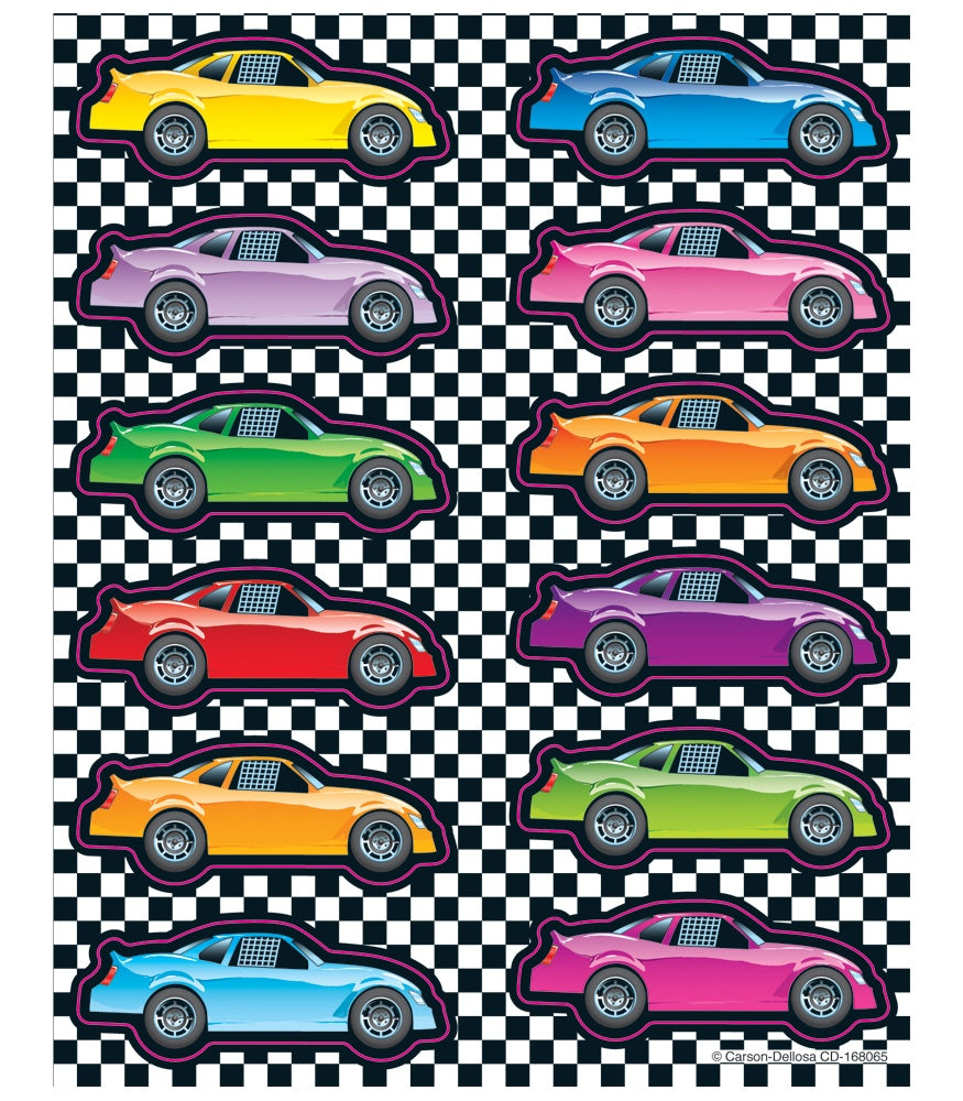 Shape Stickers Race Cars