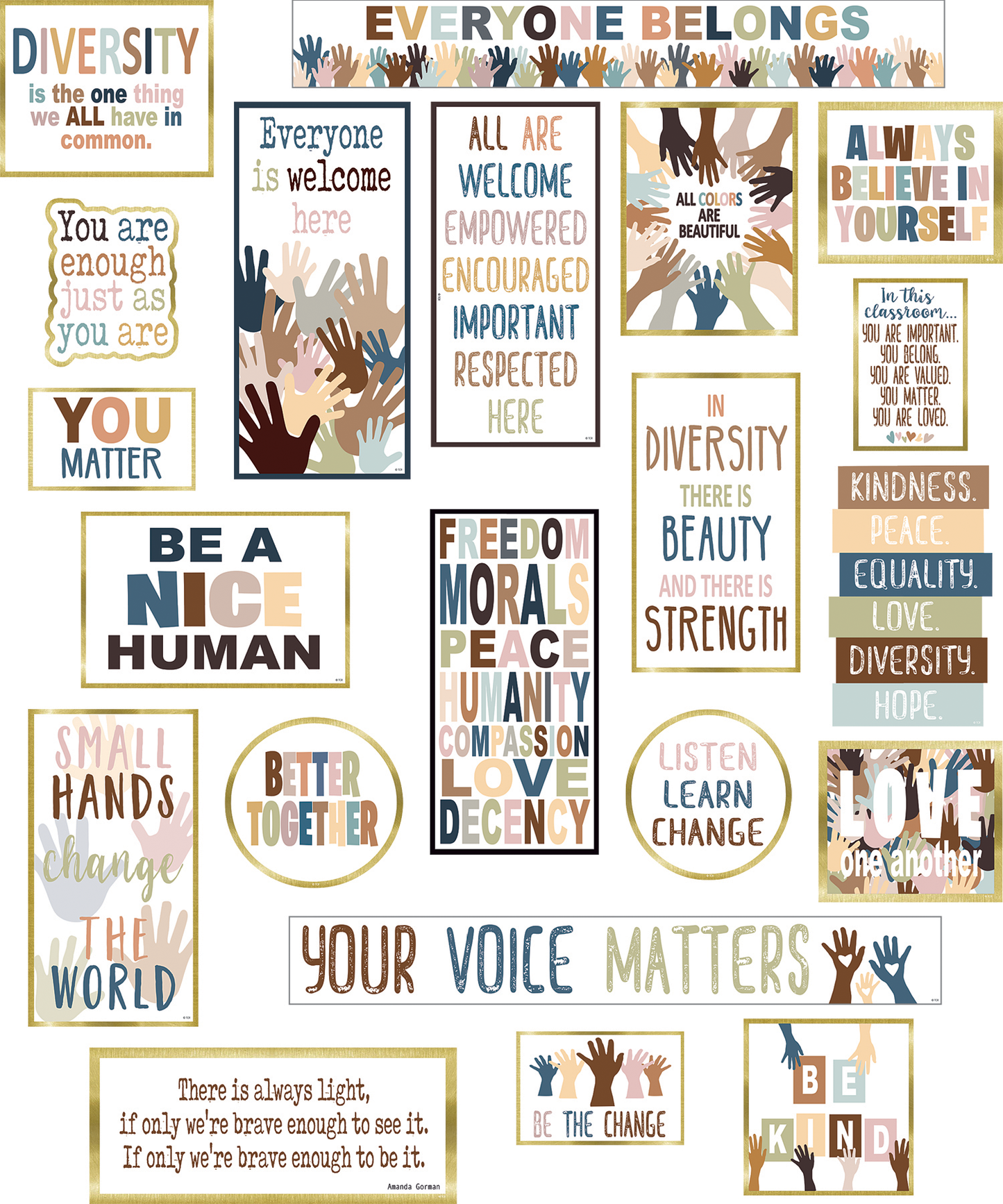 Everyone is Welcome Diversity Mini Bulletin Board