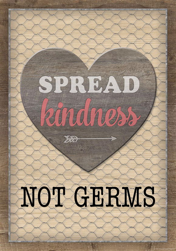 Poster Spread Kindness Not Germs