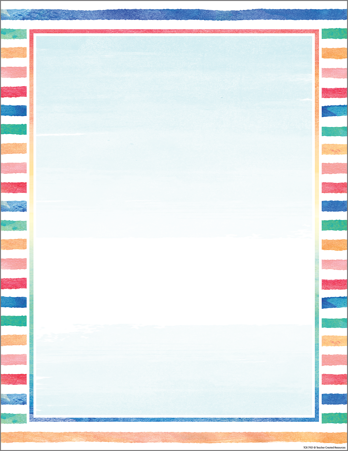 Watercolor Blank Chart