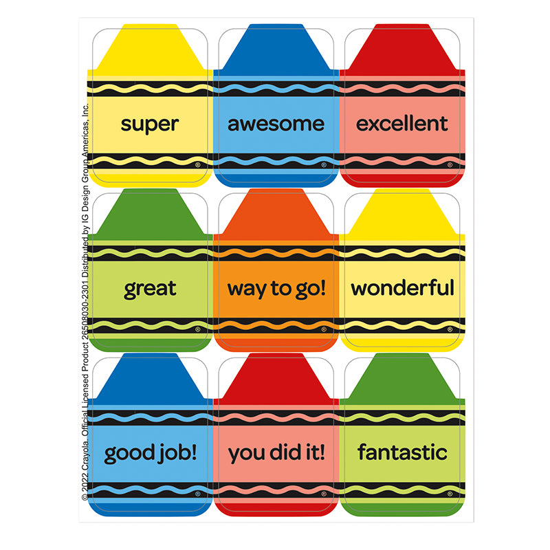 CRAYOLA STICKERS GIANT