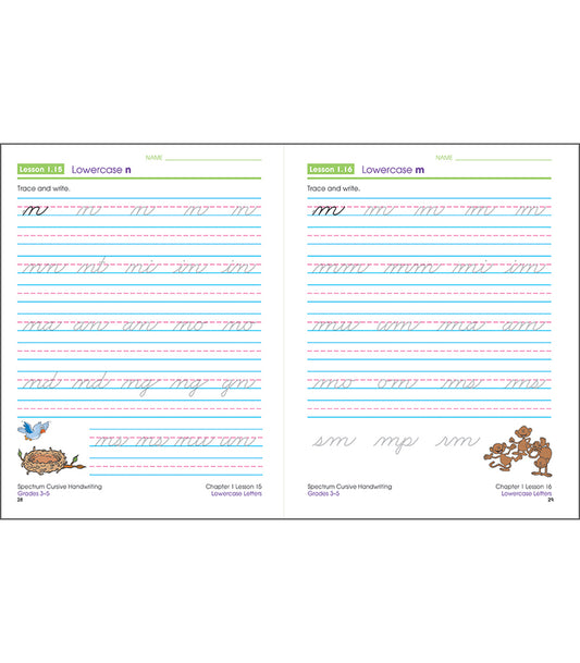Spectrum Cursive Handwriting Grades 3-5