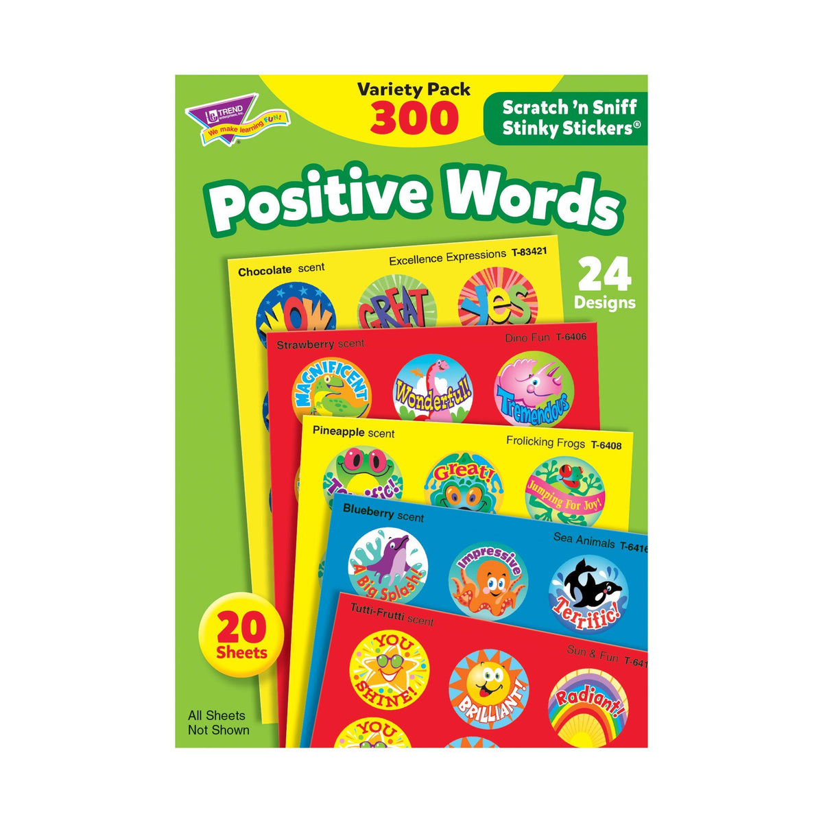 STICKER PRAISE WORD VALUE