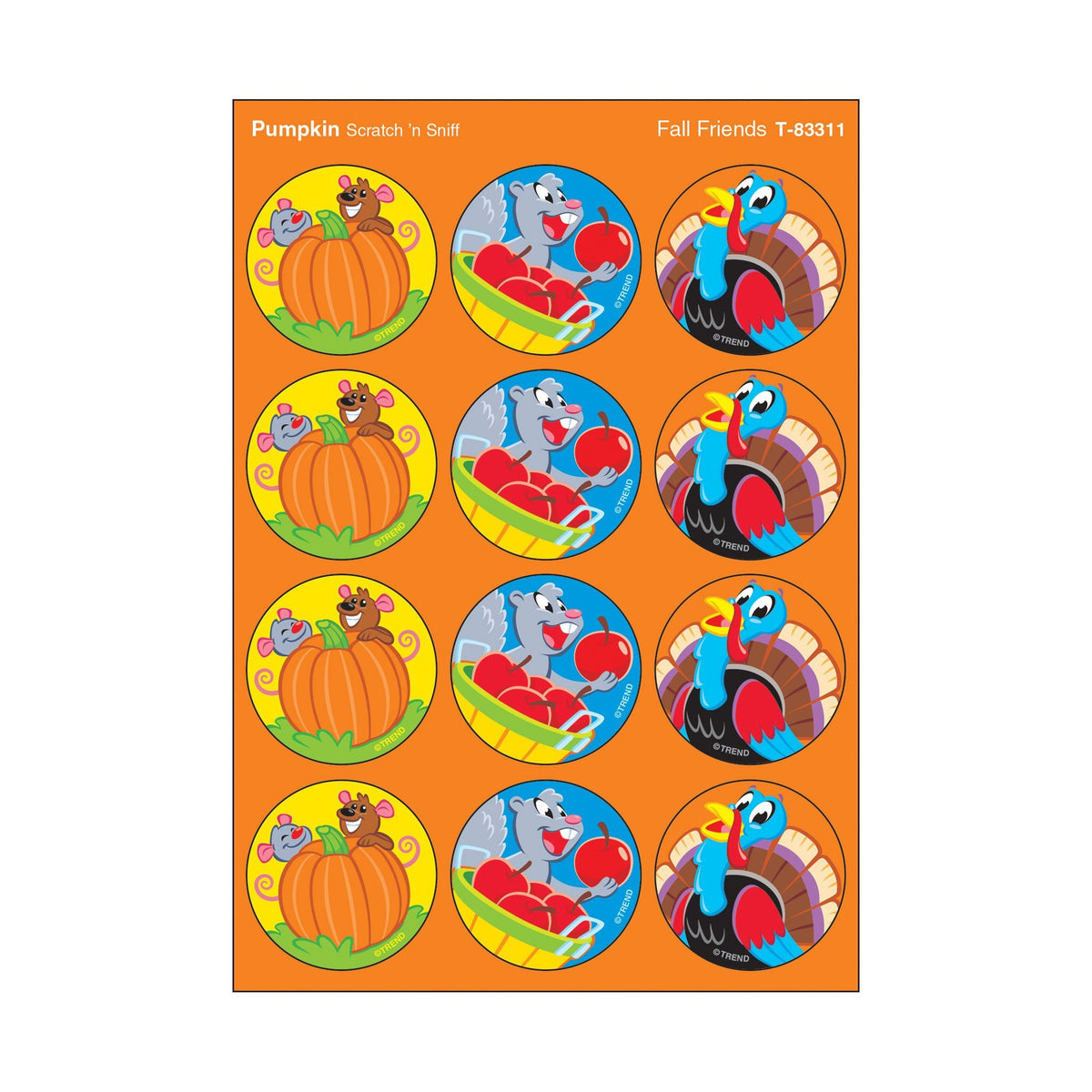 Pumpkin Fall Stinky Stickers