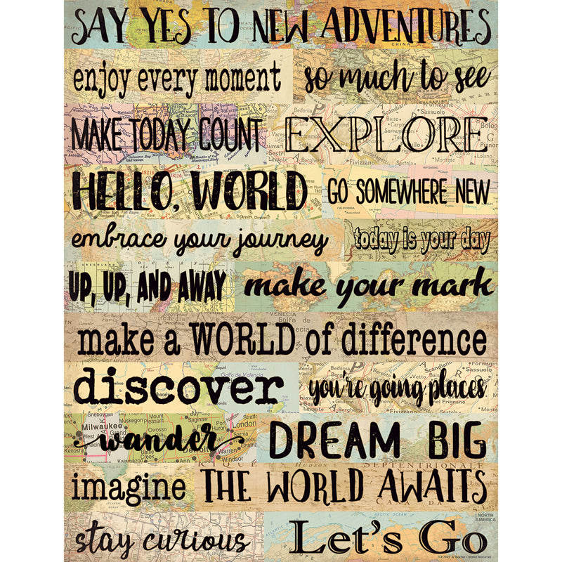 Travel Map Adventures Chart