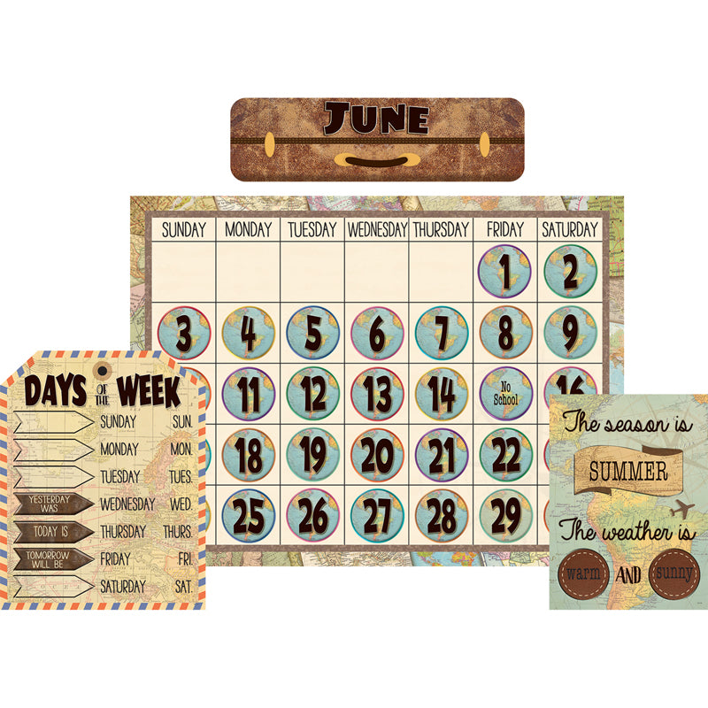 Travel Map Calendar BBSET