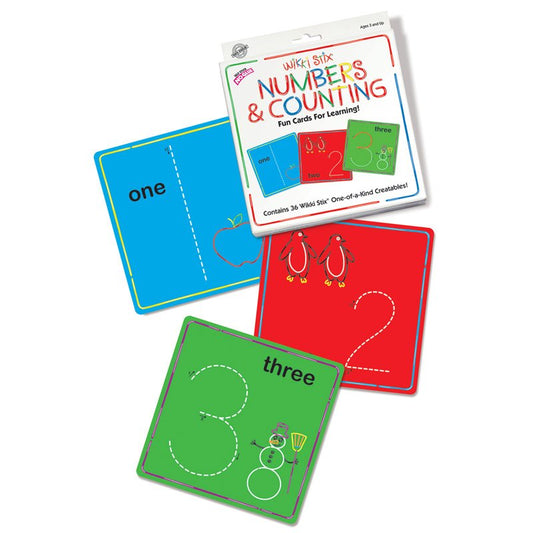 Numbers & Counting Wikki Stix Learning Cards