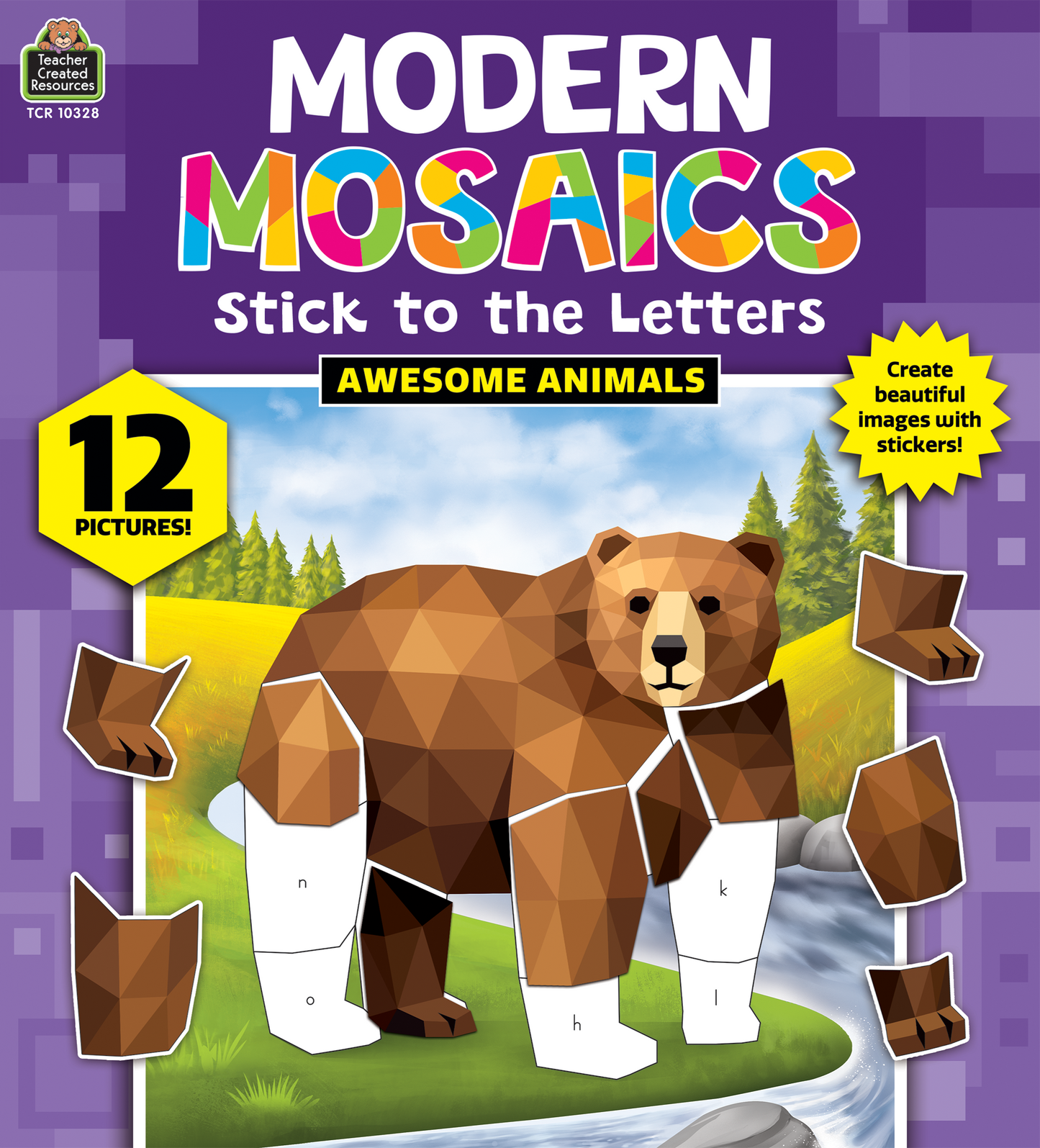 Awesome Animals Modern Mosaics Stick to the Letters