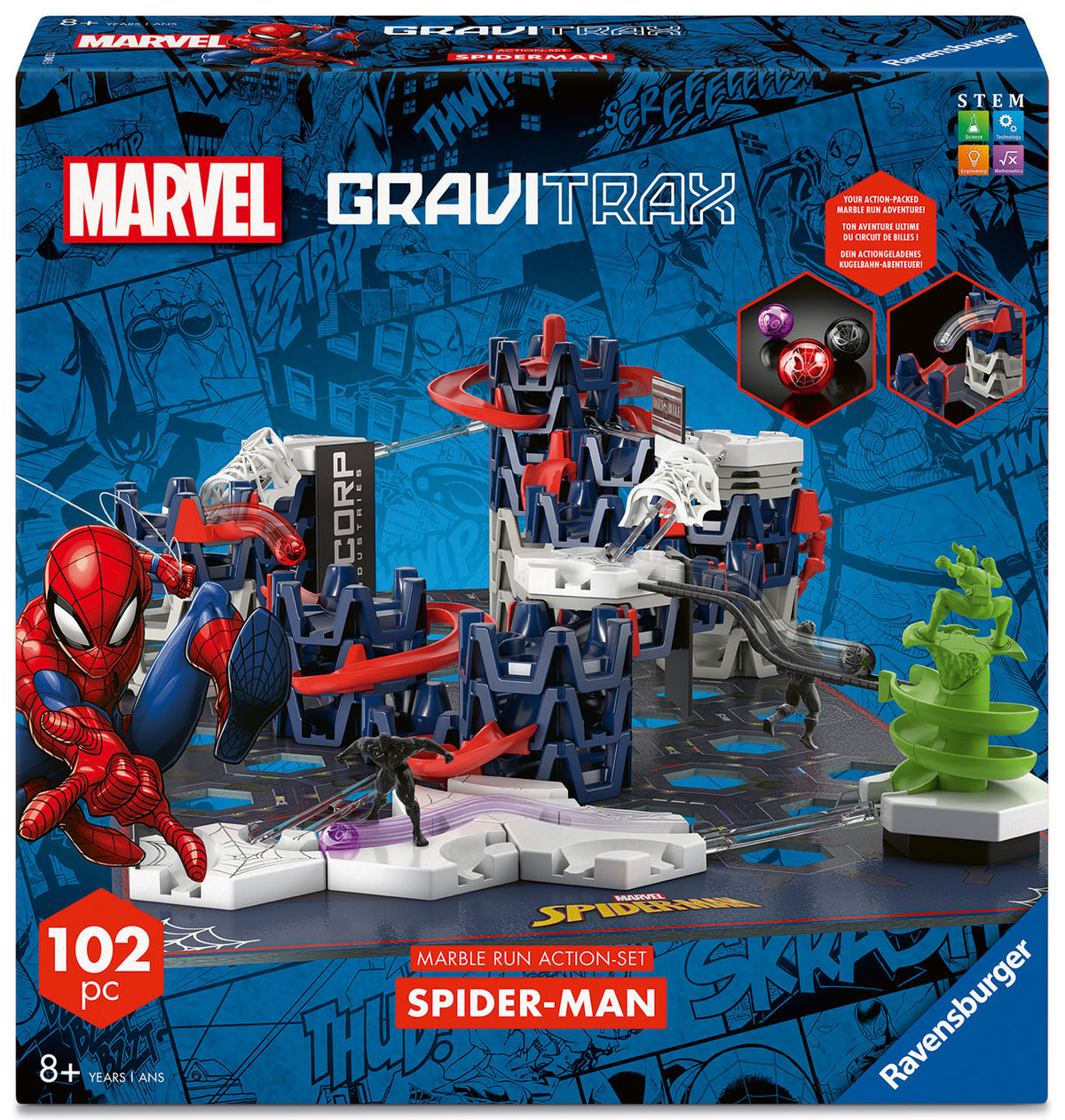Marvel GraviTrax Spider-Man Marble Run Action-Set