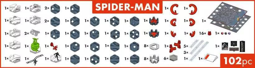 Marvel GraviTrax Spider-Man Marble Run Action-Set