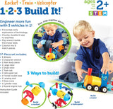 1 -2-3 Build It! Rocket • Train • Helicopter