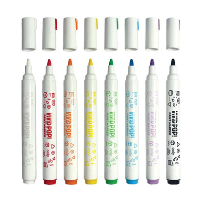 Vivid Pop! Water Based Paint Markers - 8 pk