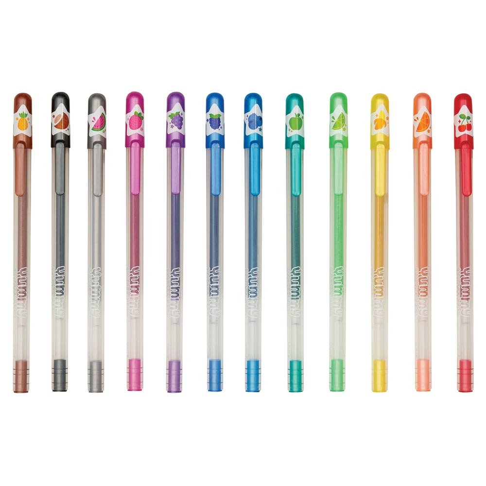 Yummy Yummy Scented Glitter Gel Pens - 12 pk