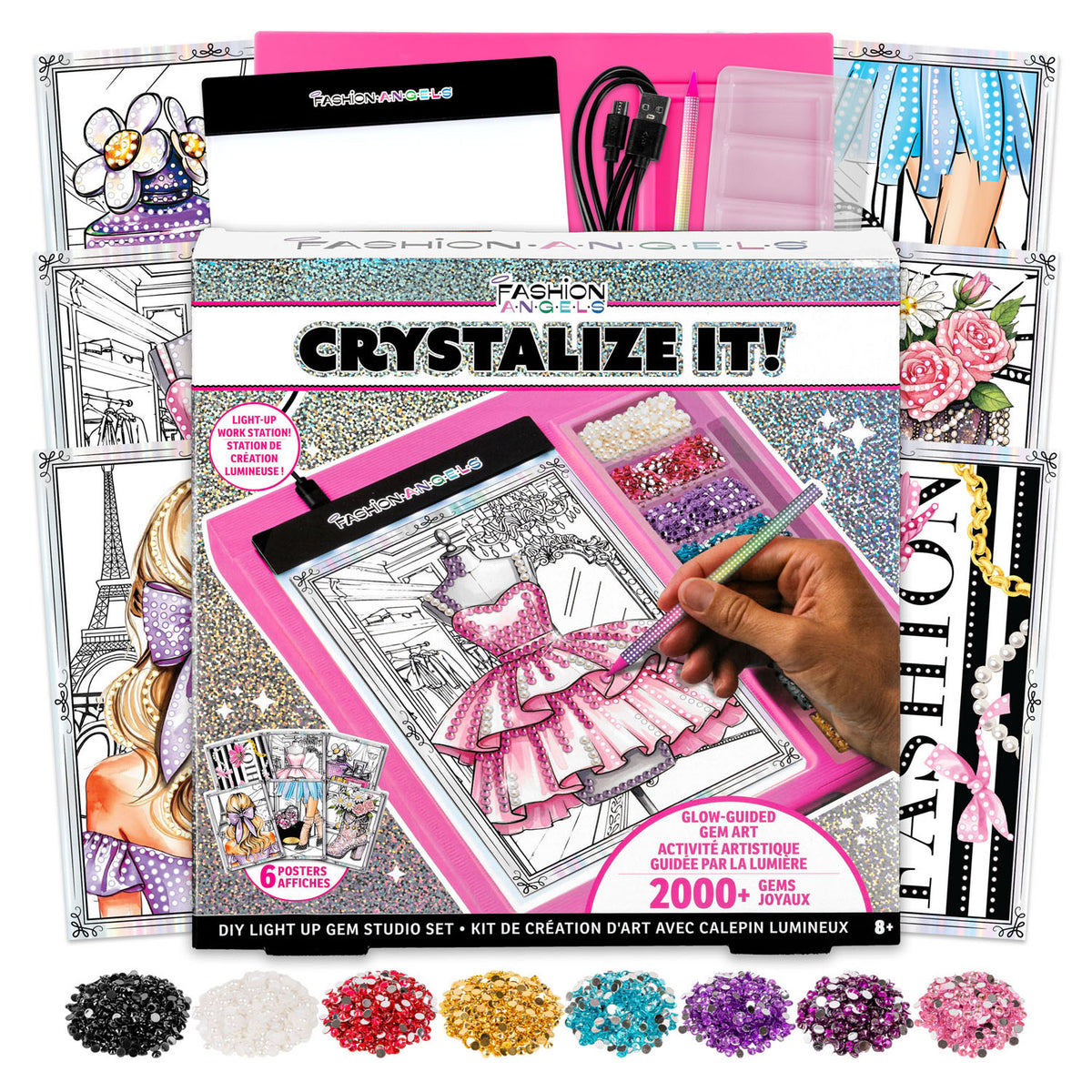 Crystalize It! DIY Light Up Gem Studio Set