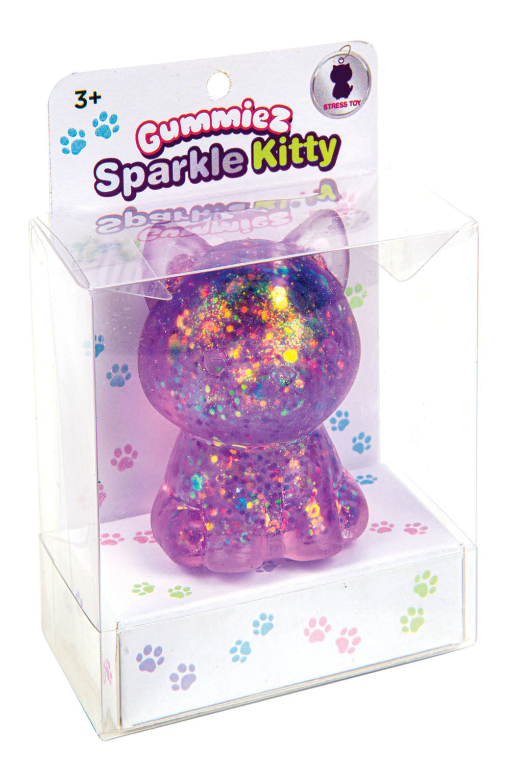 Gummiez Sparkle Kitty Stress Toy (Assorted Colors)