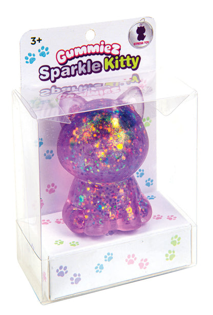 Gummiez Sparkle Kitty Stress Toy (Assorted Colors)