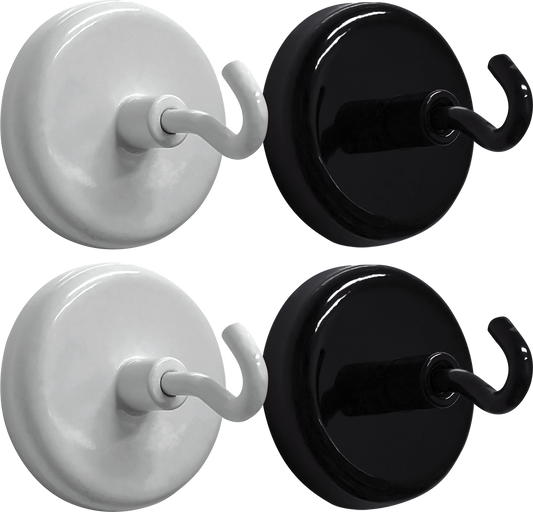 Black and White Magnetic Hooks