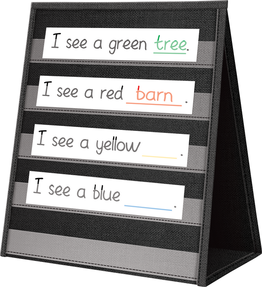 Black Desktop Pocket Chart