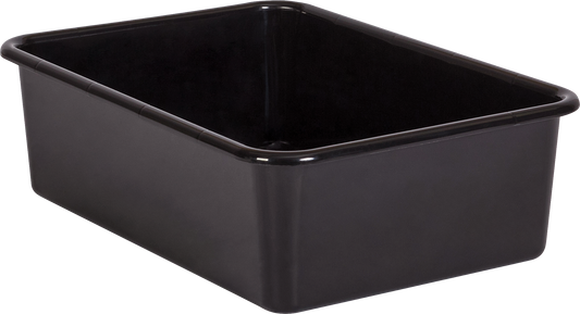 Black Large Plastic Storage Bin