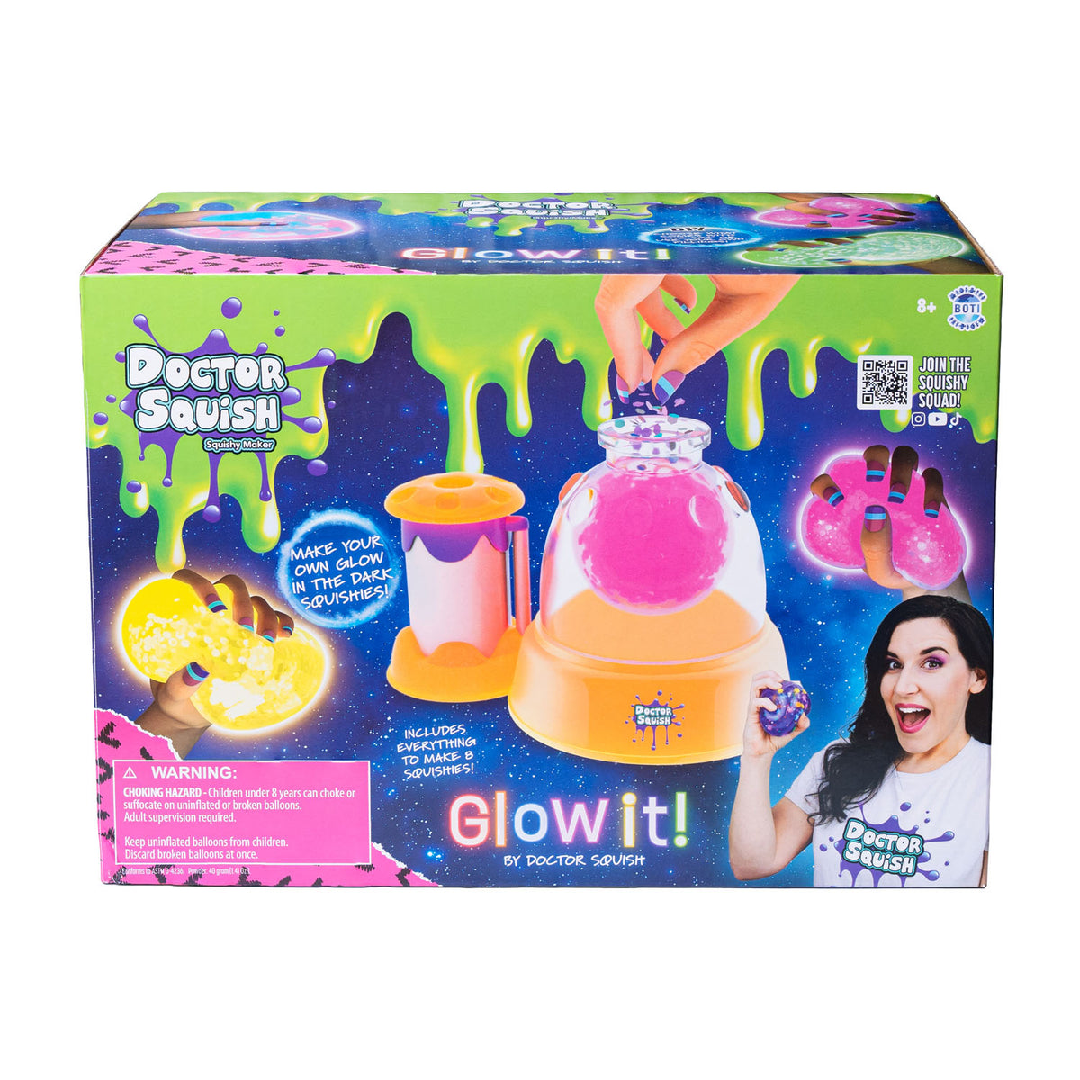 Doctor Squish Squishy Maker Station, Glow It! Edition