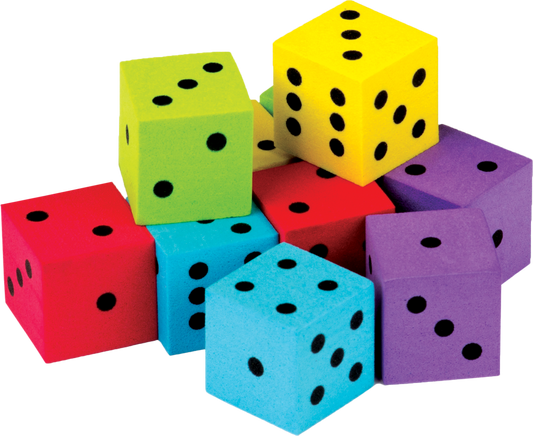 Foam Colorful Dice