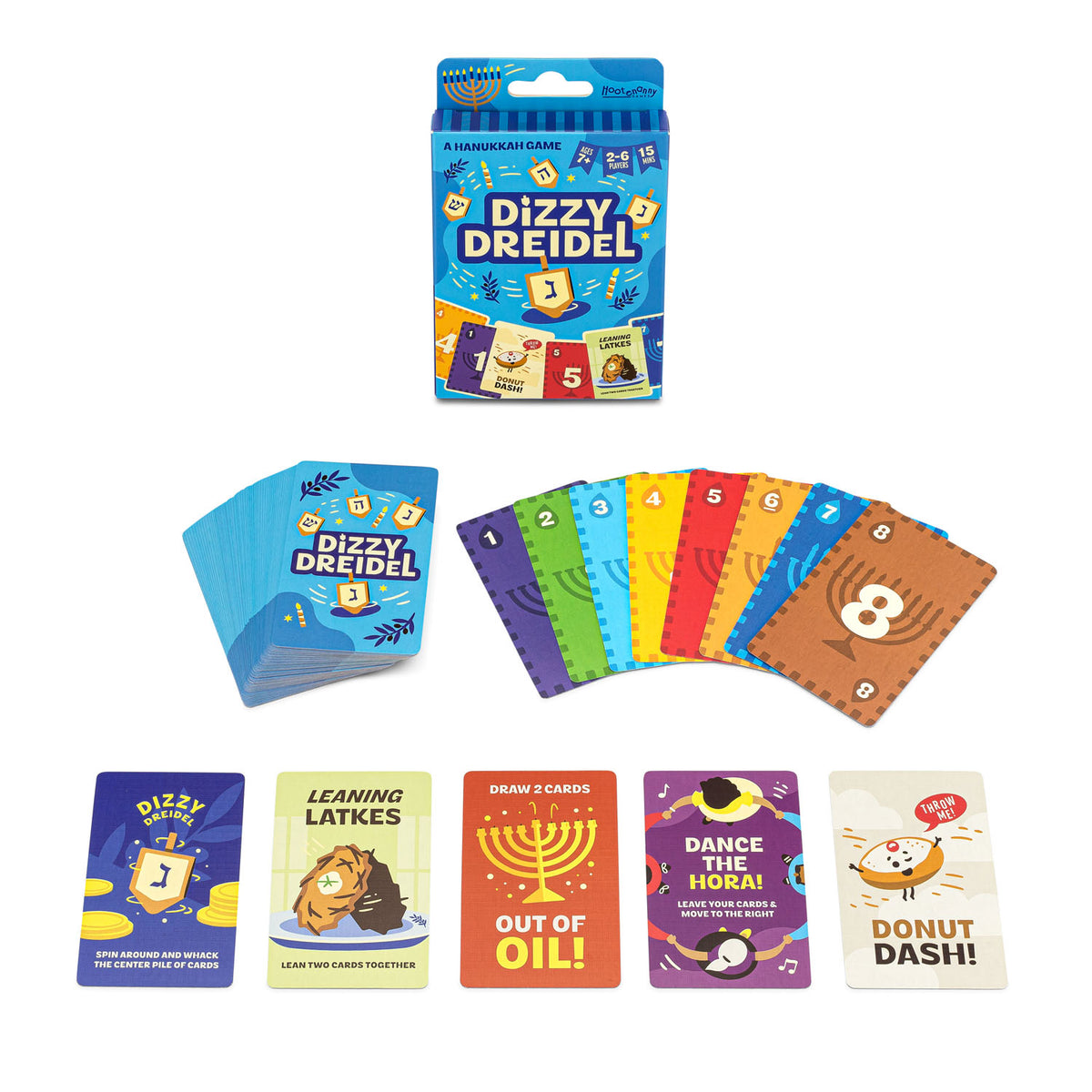 Dizzy Dreidel A Hanukkah Card Game