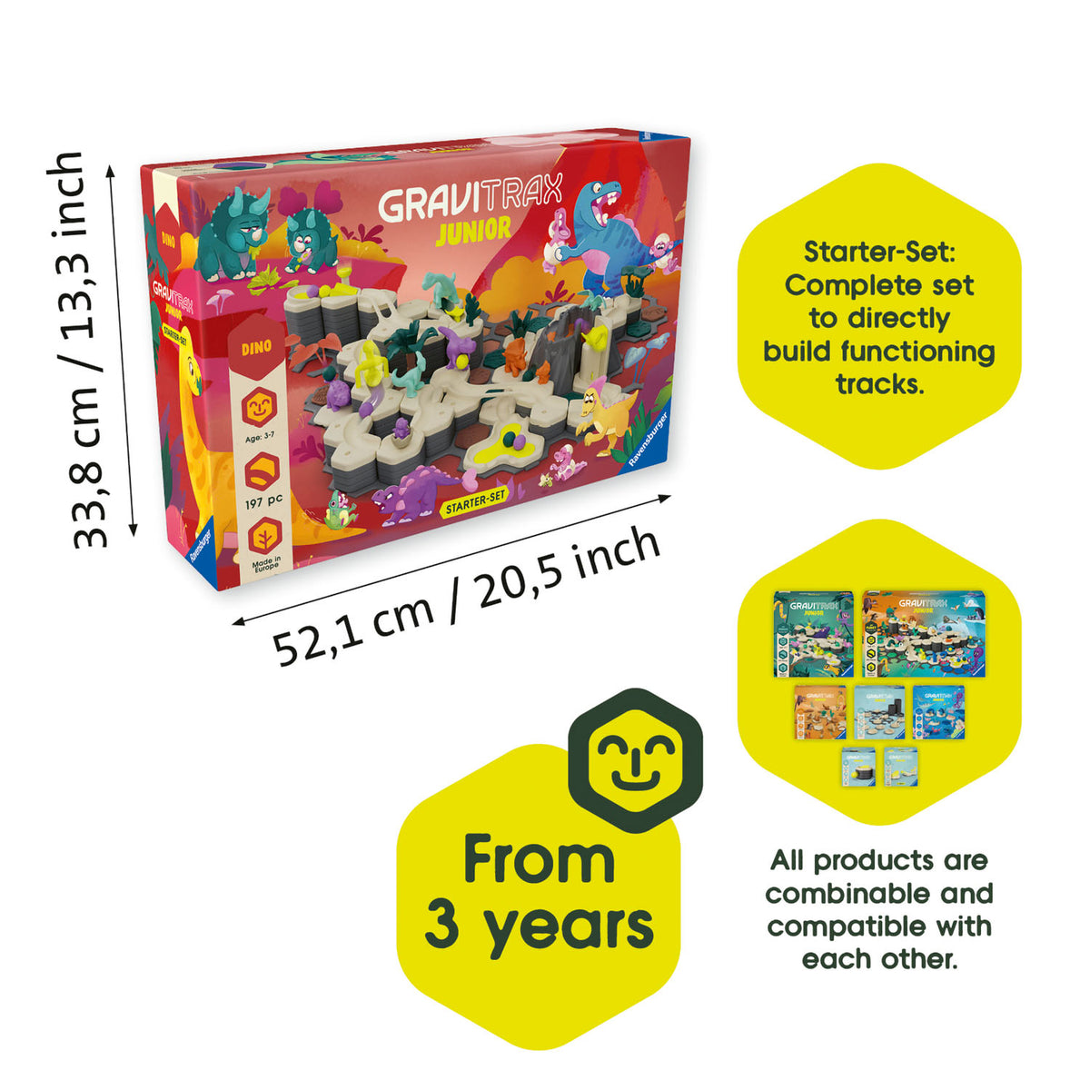 GraviTrax Junior Dino 197 pc Starter Set