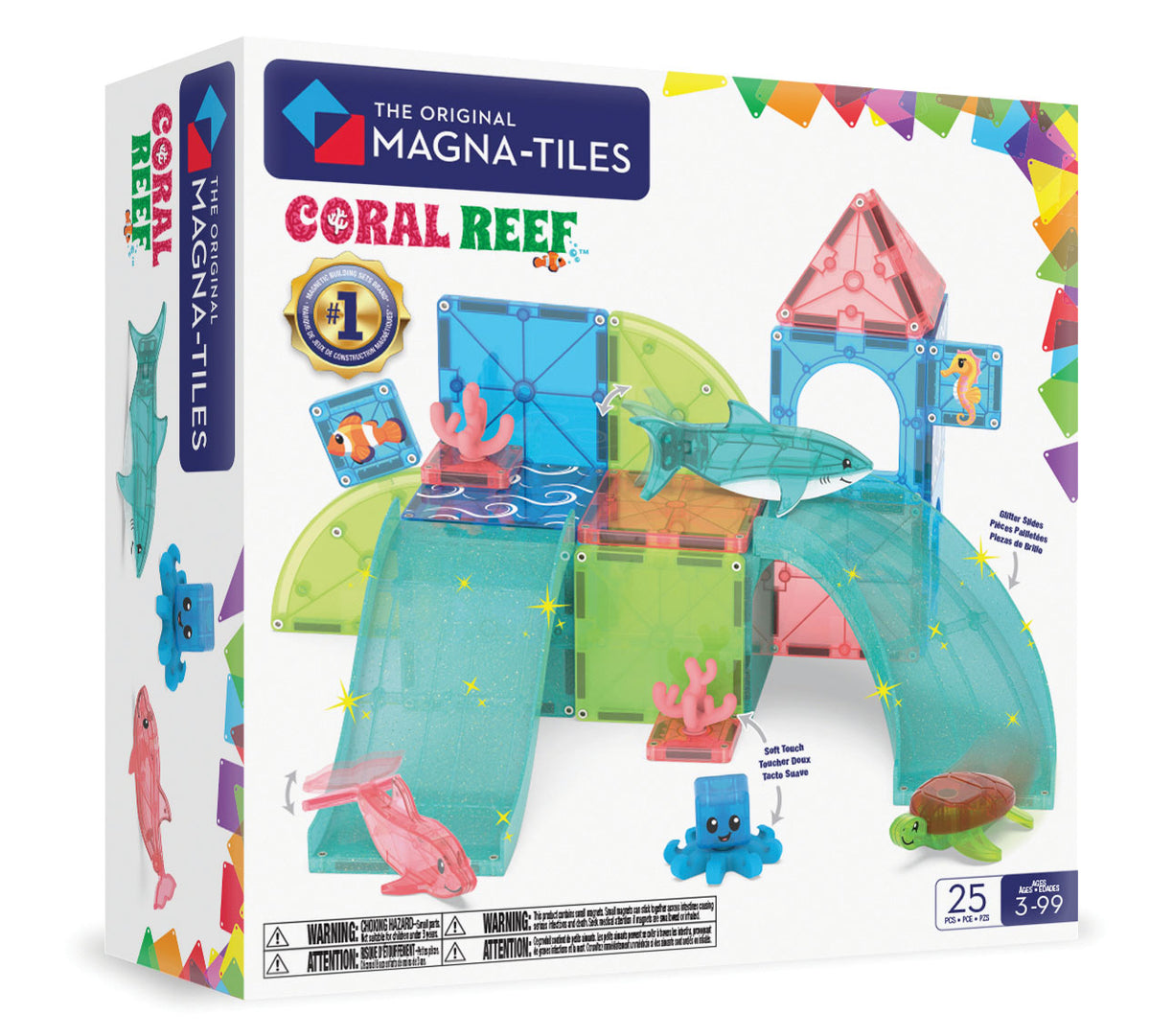 MAGNA-TILES Coral Reef 25-Piece Set