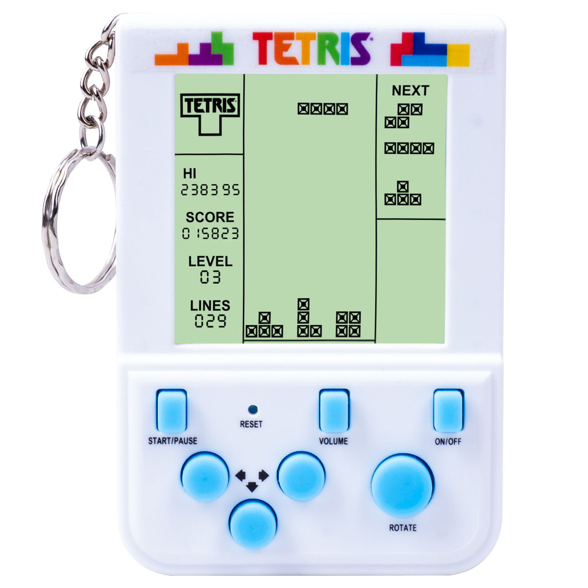 Tetris Keyring Arcade Game
