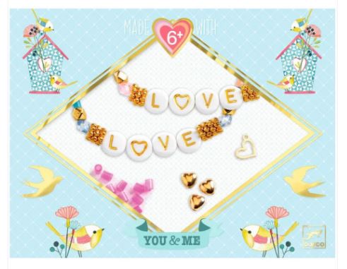 Djeco You & Me Bracelet Kit Sky Love Letters